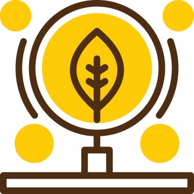 Bitki. Web simgesi basit illüstrasyon