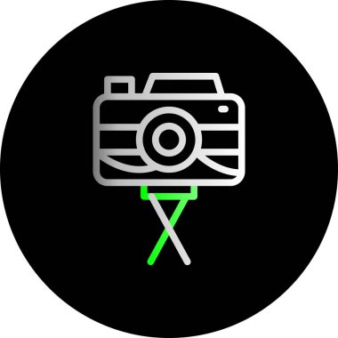 kamera simgesi vektör illüstrasyonu