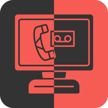 telefon simgesi, vektör illüstrasyonu