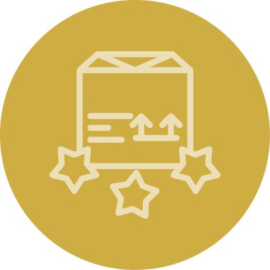 Bir yıldız simgesinin vektör illüstrasyonu