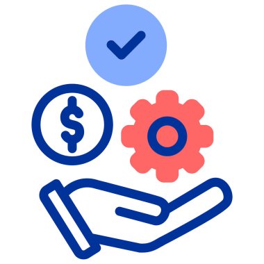 Dolar simgesi, vektör illüstrasyonu