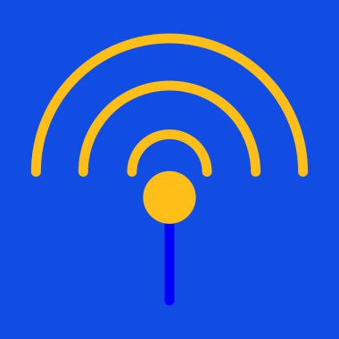 radyo sinyali vektör illüstrasyonu