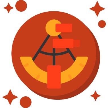 Basit vektör simgesi, uydunun çizimi