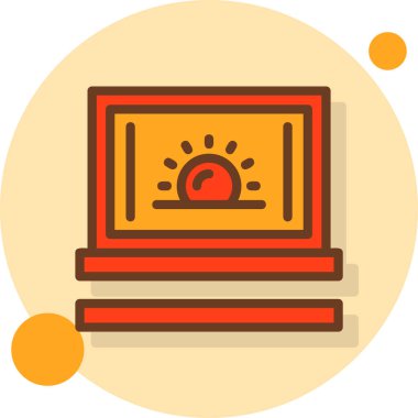 Modern bir simgenin vektör illüstrasyonu