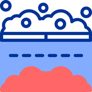 Bulut simgesi vektör illüstrasyonu