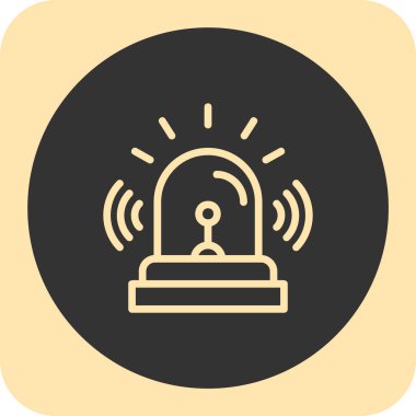 Alarm çanı simgesi vektör çizimi