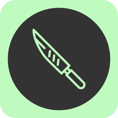 Bıçak simgesi, vektör illüstrasyonu