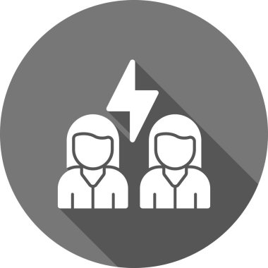 iş simgesi soyut bir grupta izole edildi