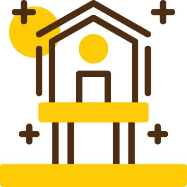 Oyun parkı. Web simgesi basit illüstrasyon