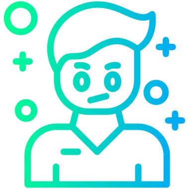 avatar erkek kullanıcı simgesi - özet biçimi