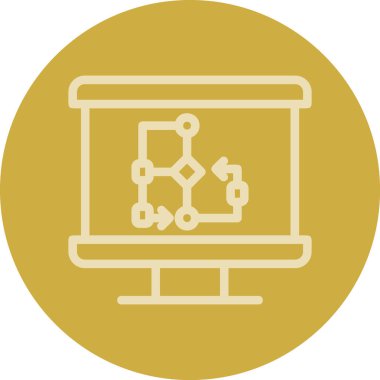 Bir dizüstü bilgisayarın vektör çizimi