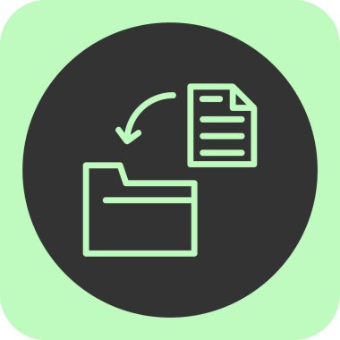 Vektör belgesi Simge illüstrasyonu