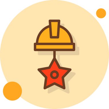 inşaat başlığı vektör simgesi