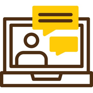 İleti simgesi ile konuşma balonu.