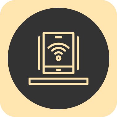 wifi düz vektör simgesi