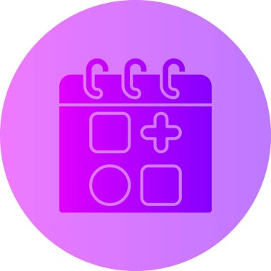 Takvim simgesi vektör illüstrasyonu