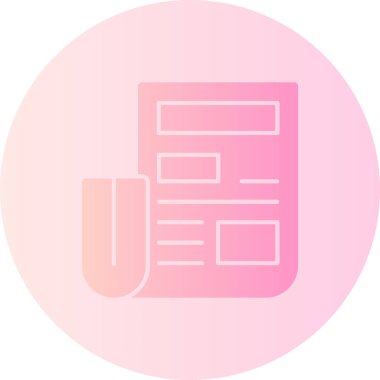 Belge. Web simgesi basit illüstrasyon