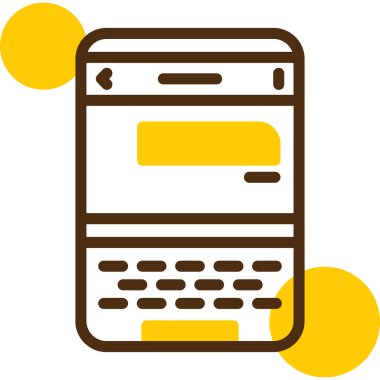 hesap makinesi web simgesi, basit vektör illüstrasyonu