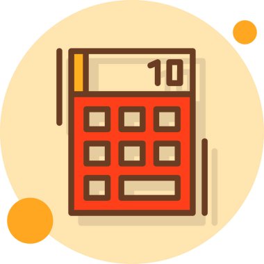 hesap makinesi simgesi, vektör illüstrasyonu