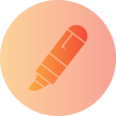 Kalem simgesi, vektör illüstrasyon tasarımı