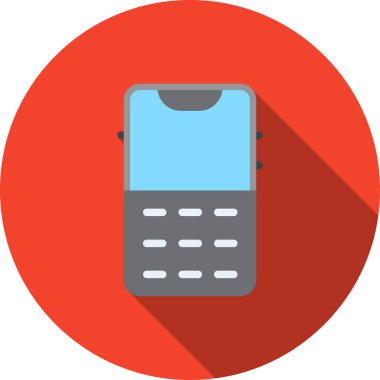 Telefonunuz var. Web simgesi basit illüstrasyon