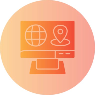 seo modern simgesinin vektör illüstrasyonu