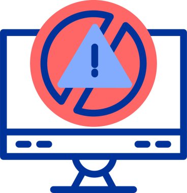 Bilgisayar. Web simgesi basit illüstrasyon