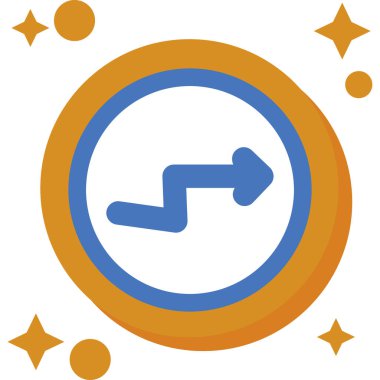 Çember simgesinin tek bir simgesinin vektör illüstrasyonu