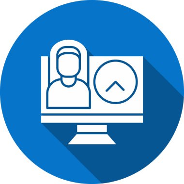 Kullanıcı modern simgesinin vektör illüstrasyonu