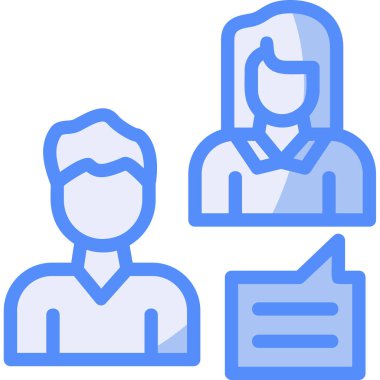 iş toplantısı grup simgesi - özet biçimi