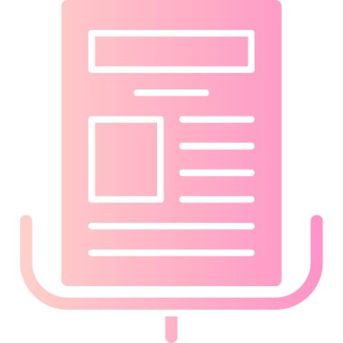 Ses kitabı. Web 'in basit illüstrasyonu