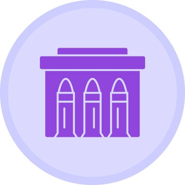 Bina. Web simgesi basit illüstrasyon