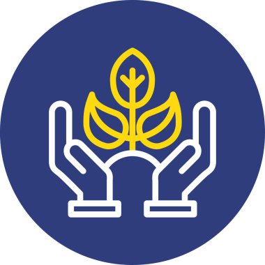 Bir ağaç simgesinin vektör illüstrasyonu