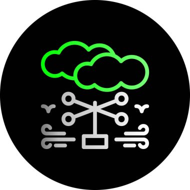 bulut hesaplama vektörü simgesi