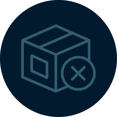 Bir kutunun vektör illüstrasyonu