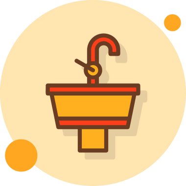 Tek bir simgenin vektör illüstrasyonu