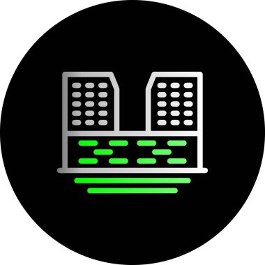 Vektör sunucu simgesi, illüstrasyon