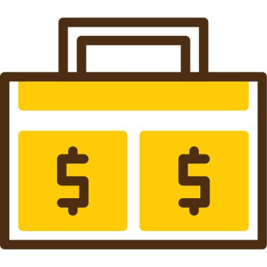 para çantası ikon vektör illüstrasyonu