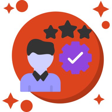 Müşteri geribildirim derecelendirme simgesi