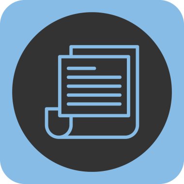 Belge simgesinin vektör illüstrasyonu