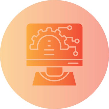 Seo simgesinin vektör illüstrasyonu