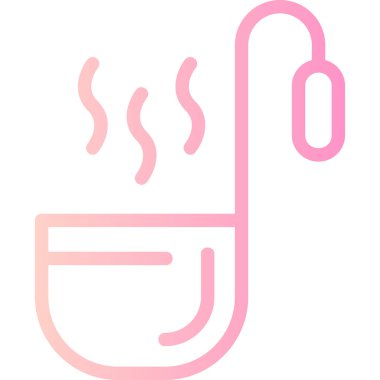 sıcak fincan simgesi vektör illüstrasyonu