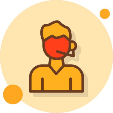 Avatar simgesi, vektör illüstrasyonu