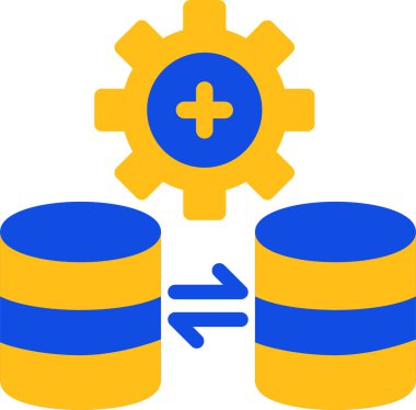 veritabanı. Web simgesi basit illüstrasyon