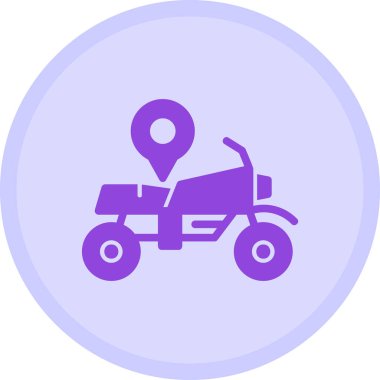 Motosiklet. Web simgesi basit illüstrasyon