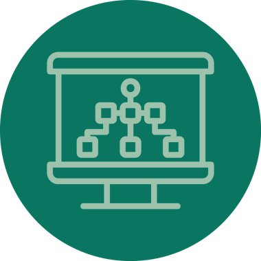 vektör lcd simgesi illüstrasyonu