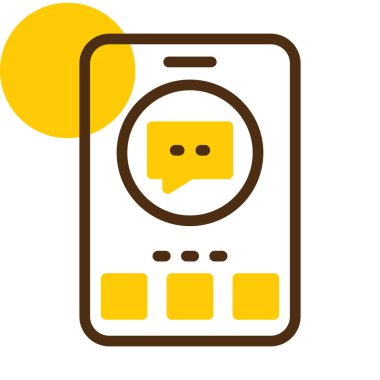 Mobil sohbet. Basit tasarım