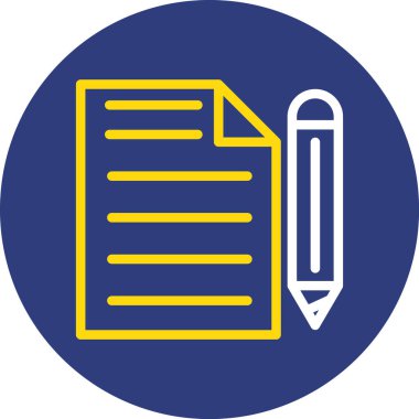 Belge modern simgesinin vektör illüstrasyonu