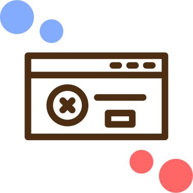 Tarayıcı pencere simgesi - taslak biçimi