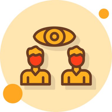 Göz. Web simgesi basit illüstrasyon